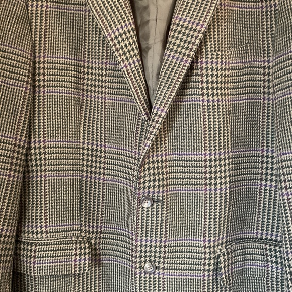 Rare,Vintage,Polo by Ralph Lauren,Made in Italy,Wool,Houndstooth Blazer,42R - Picture 3 of 8